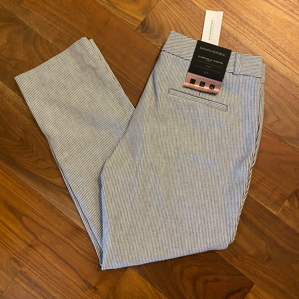 NWT Banana Republic Sloan Stripped Pant